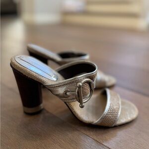 BCBG sandals with silver details